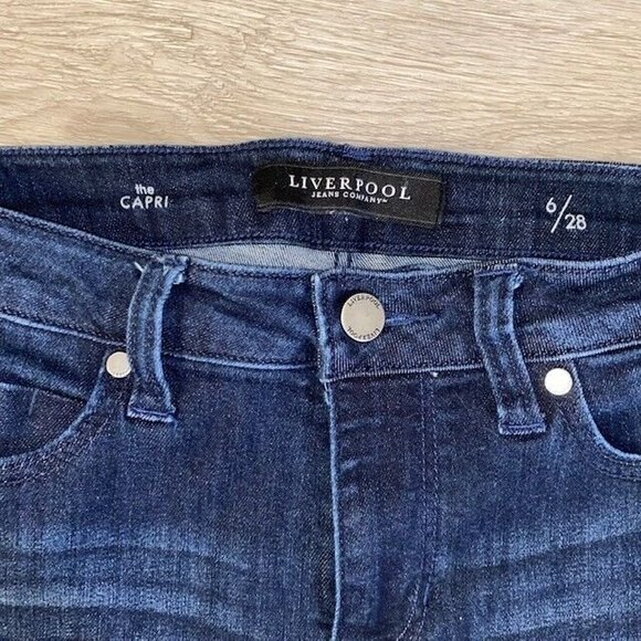 Liverpool Jeans Company The Capri Cropped Jeans Size 6/28 - Picture 2 of 3